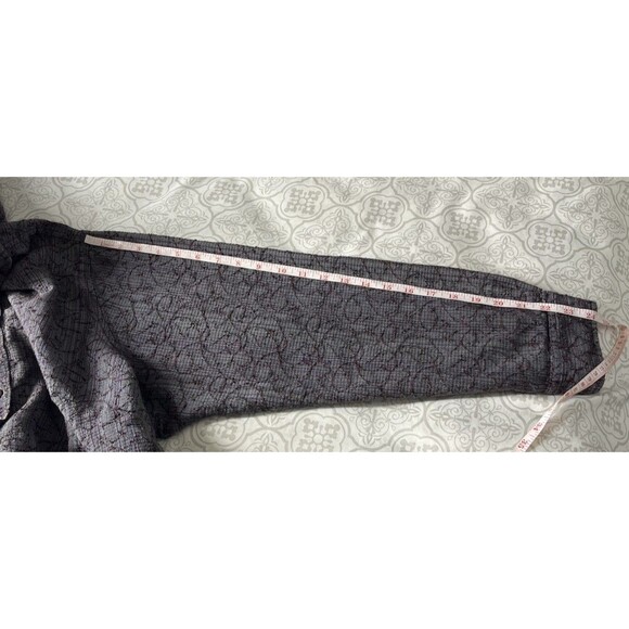 TERRITORY AHEAD Shirt Womens 3X Jacquard Button Down Cotton Long Sleeve Purple - Picture 11 of 14